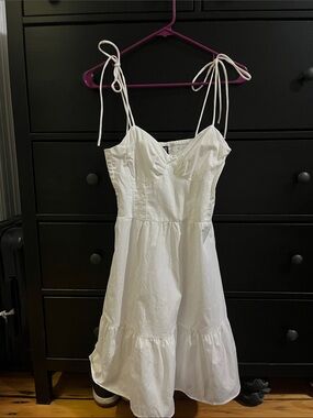 knee length dresses for ladies Cosie Mini Dress White
